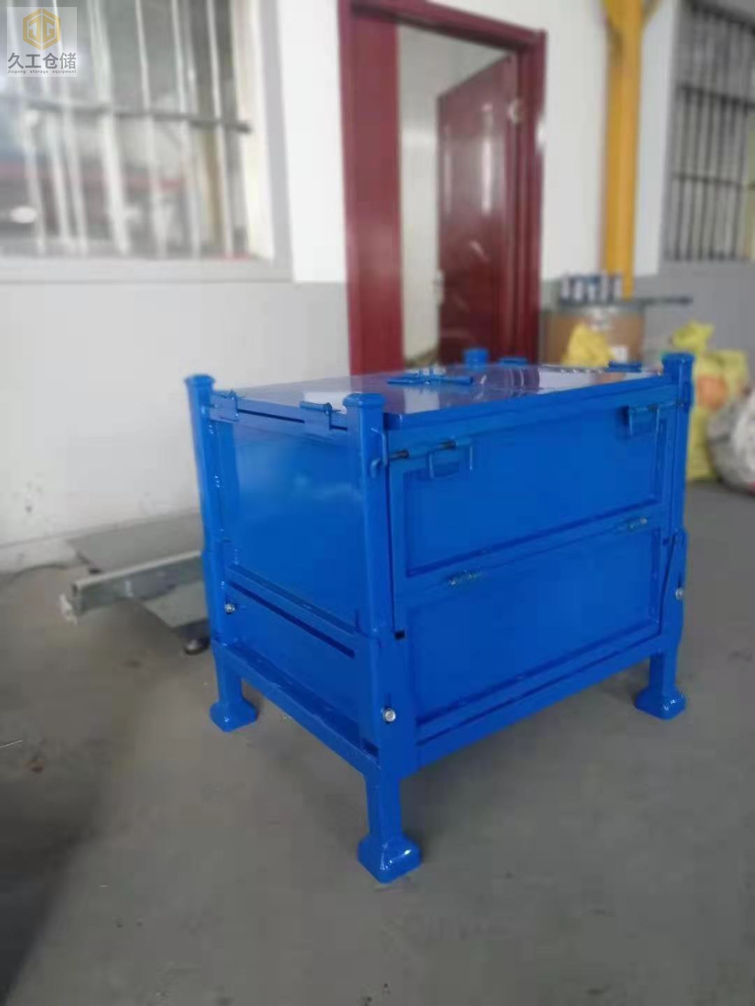南京久工仓储设备-金属周转箱-钢制料箱-可折叠网箱-固定料箱-铁箱