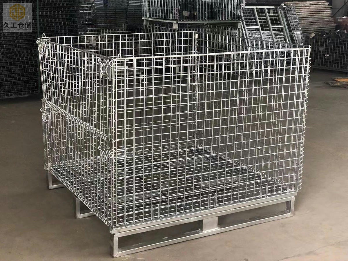 上货架仓储笼-货架仓储笼定制-南京仓储厂家-久工仓储设备-仓库笼蝴蝶笼批发